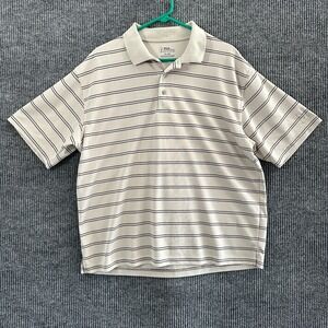 PGA Tour Mens Golf Polo Shirt Size XL Striped Athletic Outdoor Short Sleeve